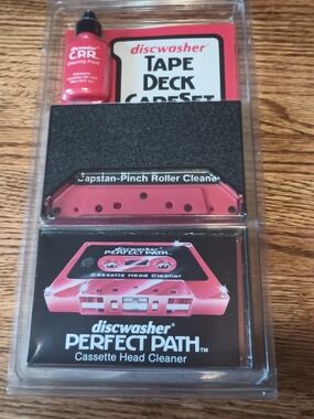 Vintage Discwasher CPR C.P.R. Head Cleaner Capstan Cleaning Tape Cleaning Fluid